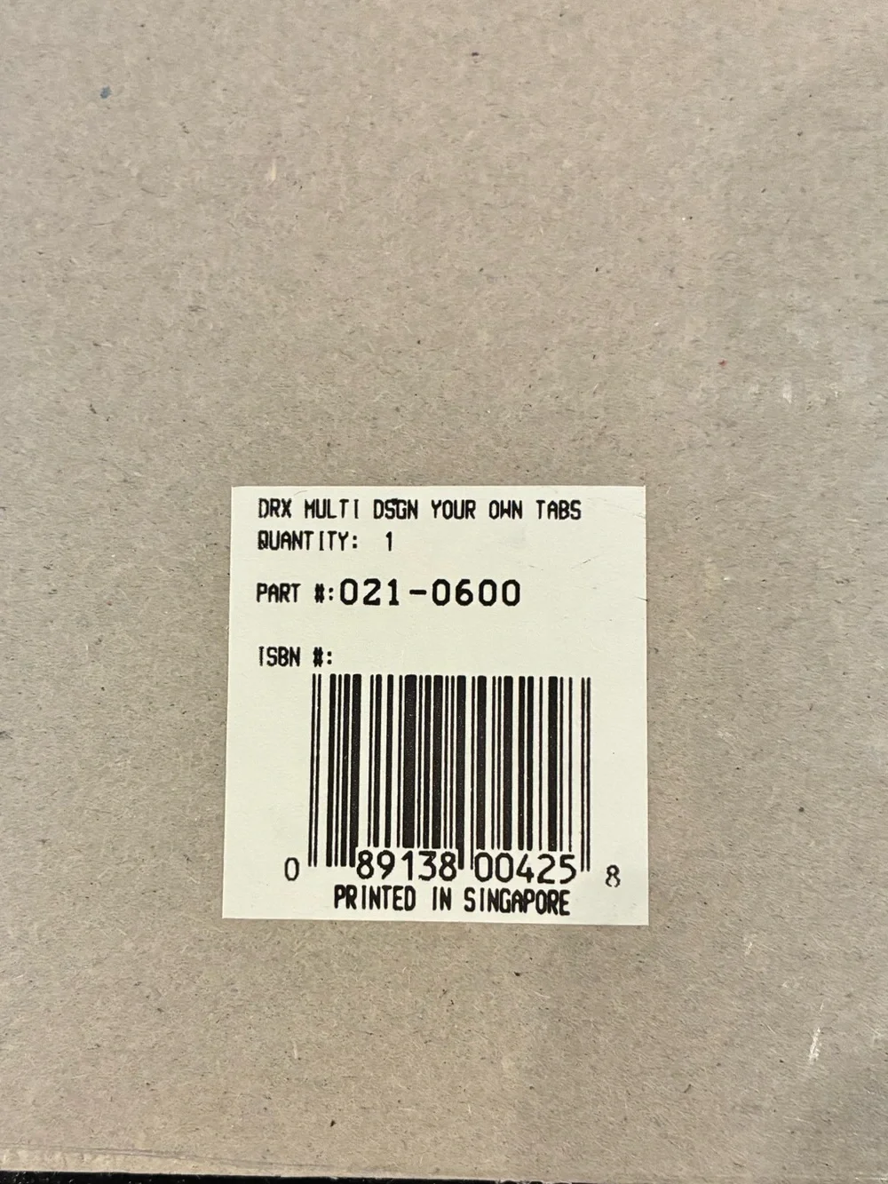 NWT Day Runner Multi Design Your Own Tabs, factory sealed package